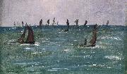 Edouard Manet Bateaux en Mer, Golfe de Gascogne Sweden oil painting artist